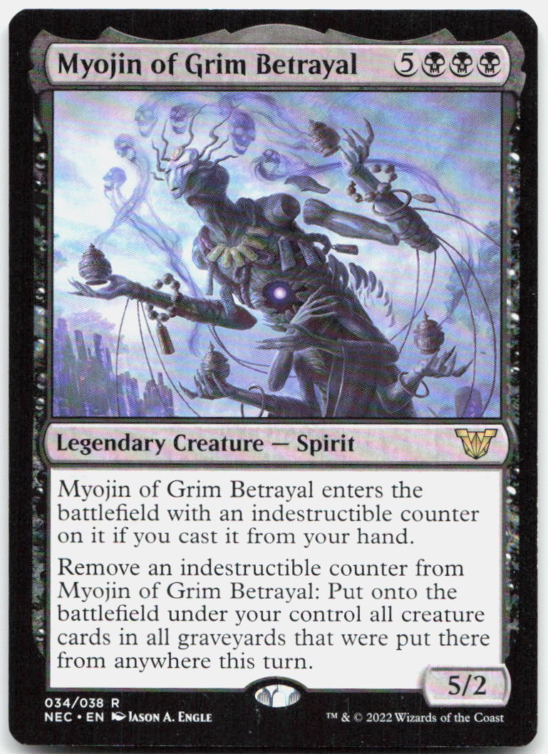 Myojin of Grim Betrayal NM R Commander: Kamigawa: Neon Dynasty 34