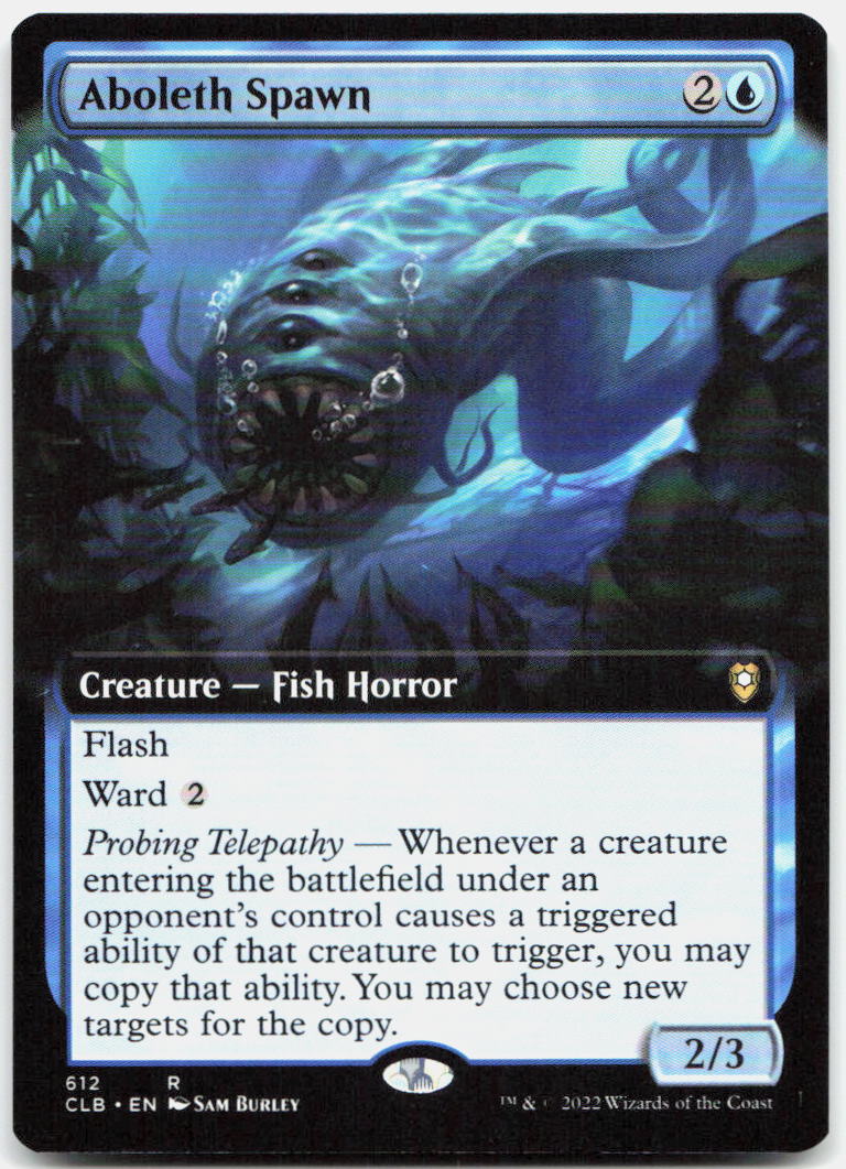 Aboleth Spawn (Extended Art) NM R Commander Legends: Battle for Baldur's Gate 61