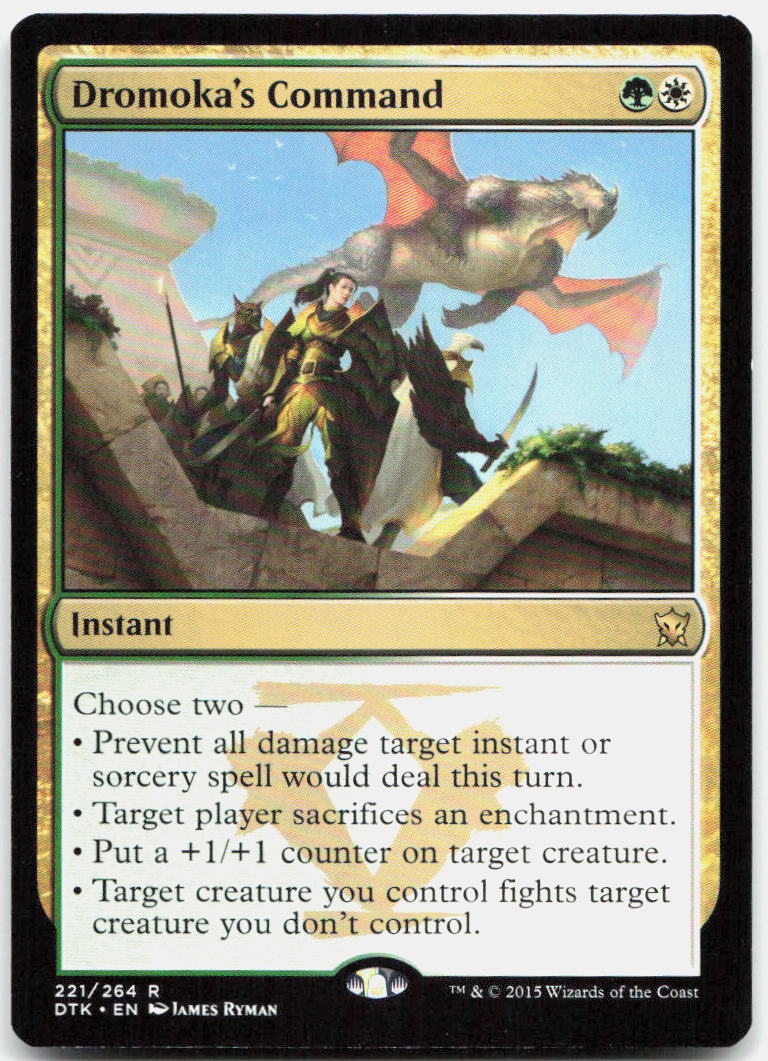 Dromoka's Command NM R Dragons of Tarkir 221