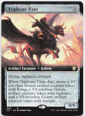 Triplicate Titan (Extended Art) NM R Commander 2021 406