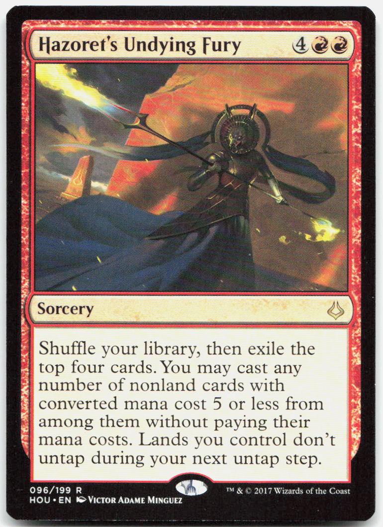 Hazoret's Undying Fury NM R Hour of Devastation 96