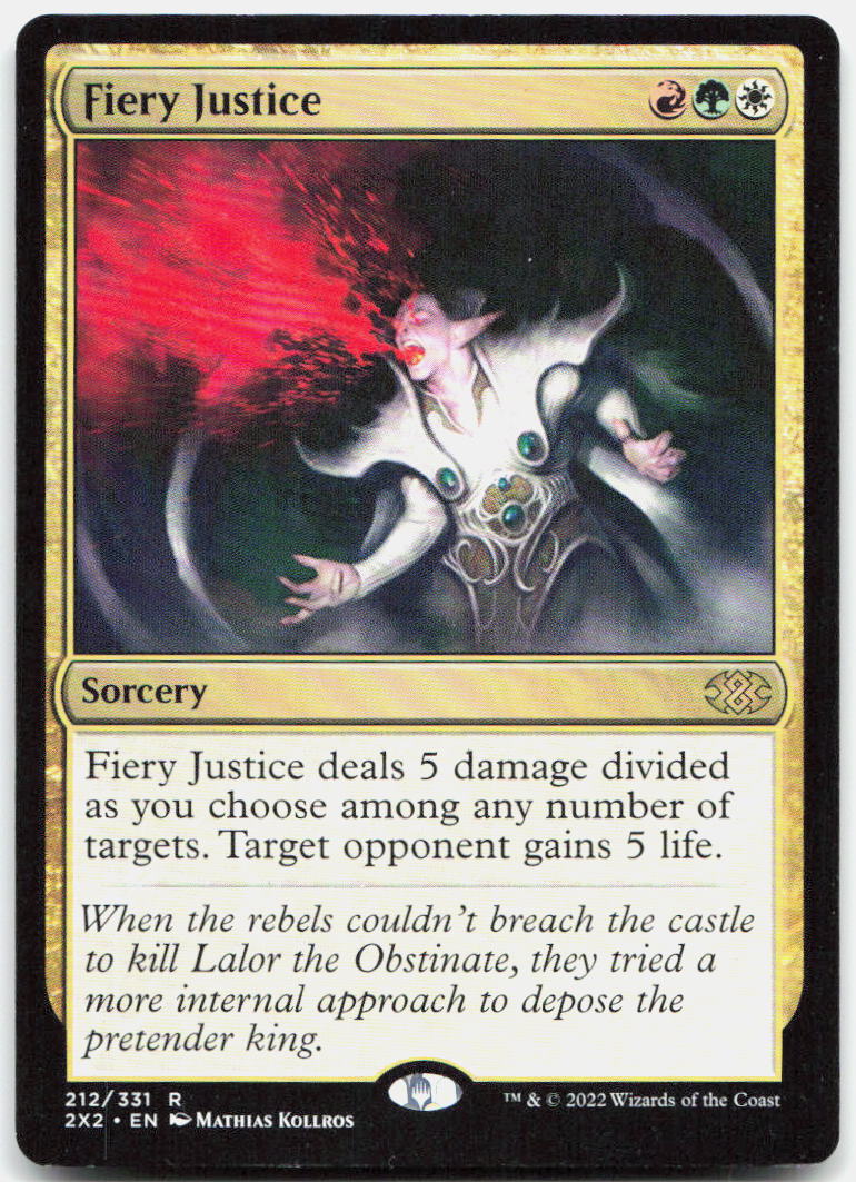 Fiery Justice NM R Double Masters 2022 212