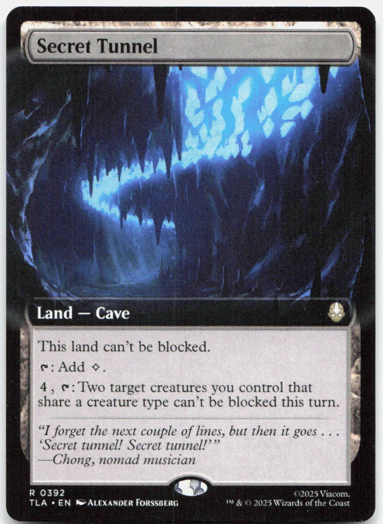 Secret Tunnel (Extended Art) NM R Avatar: The Last Airbender 392