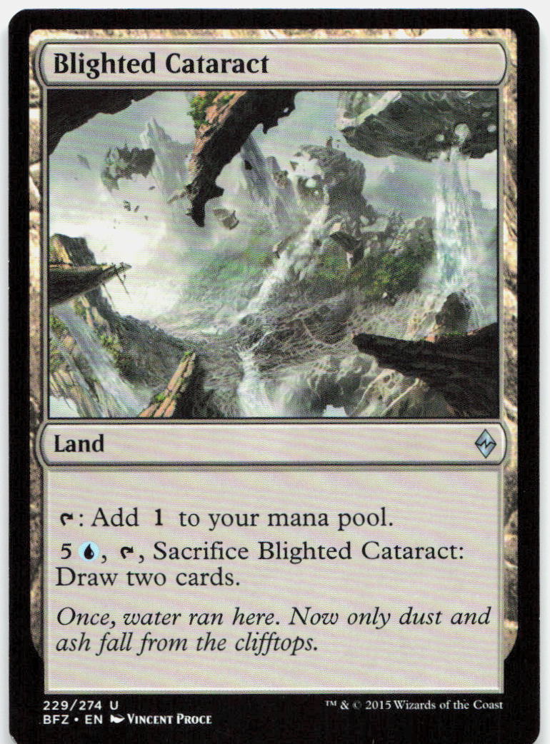 Blighted Cataract NM U Battle for Zendikar 229