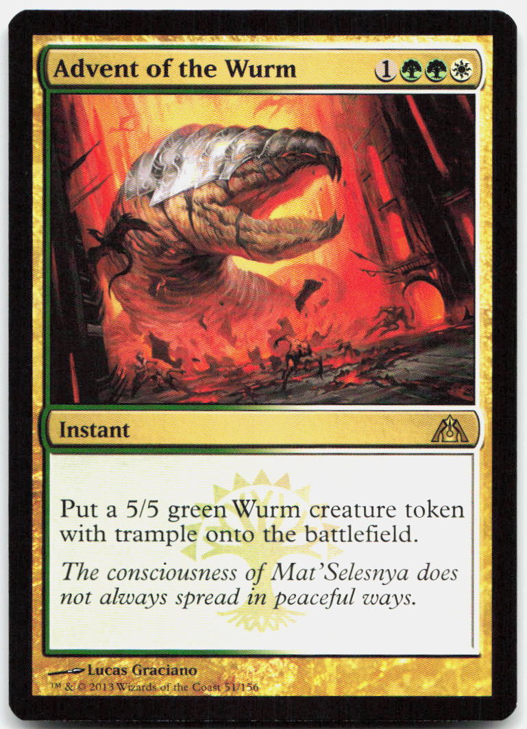 Advent of the Wurm NM R Dragon's Maze 51