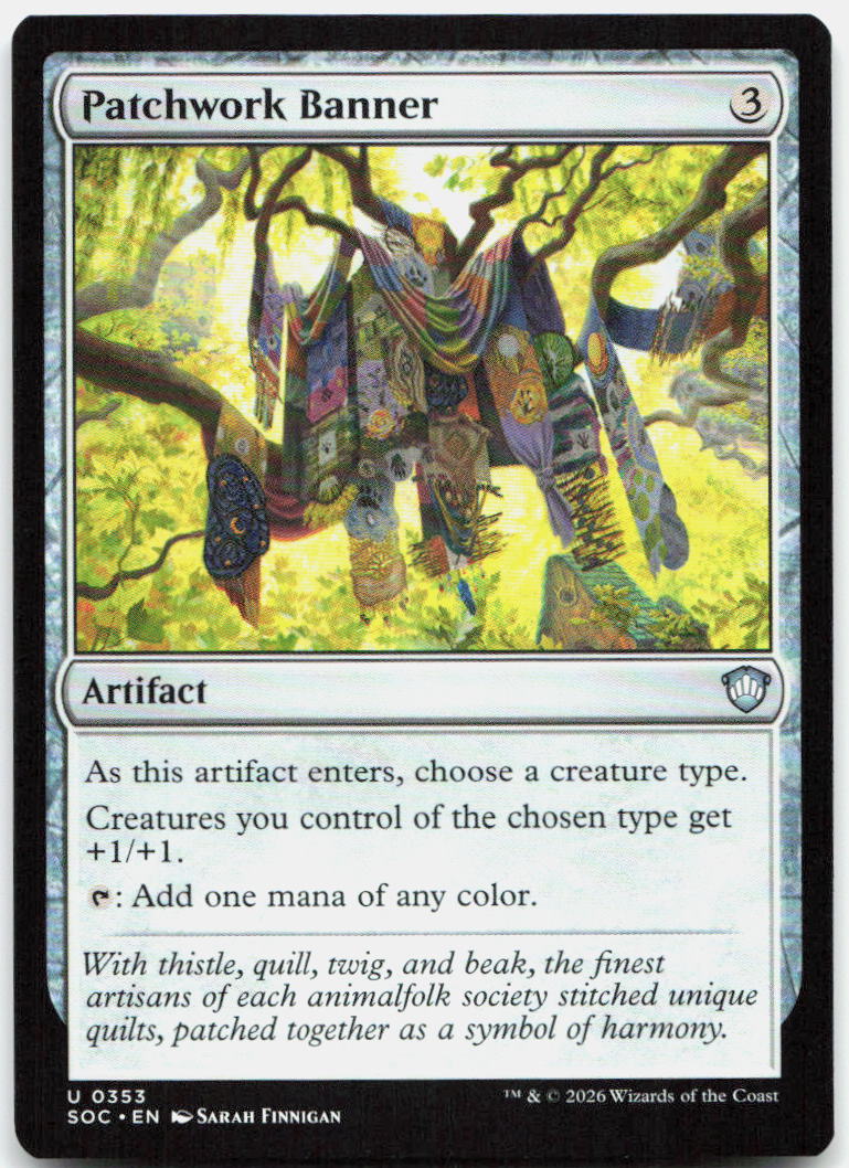 Patchwork Banner NM U Commander: Secrets of Strixhaven 353
