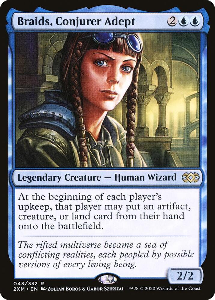 Braids, Conjurer Adept NM R Double Masters 43