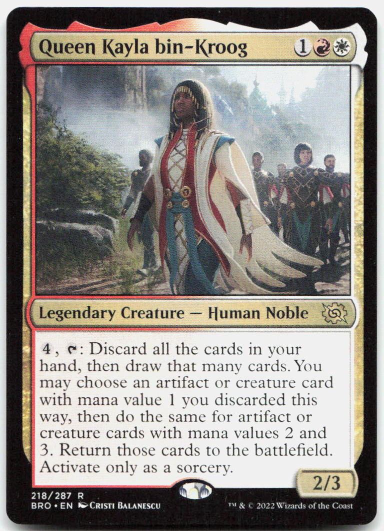 Queen Kayla bin-Kroog NM R The Brothers' War 218