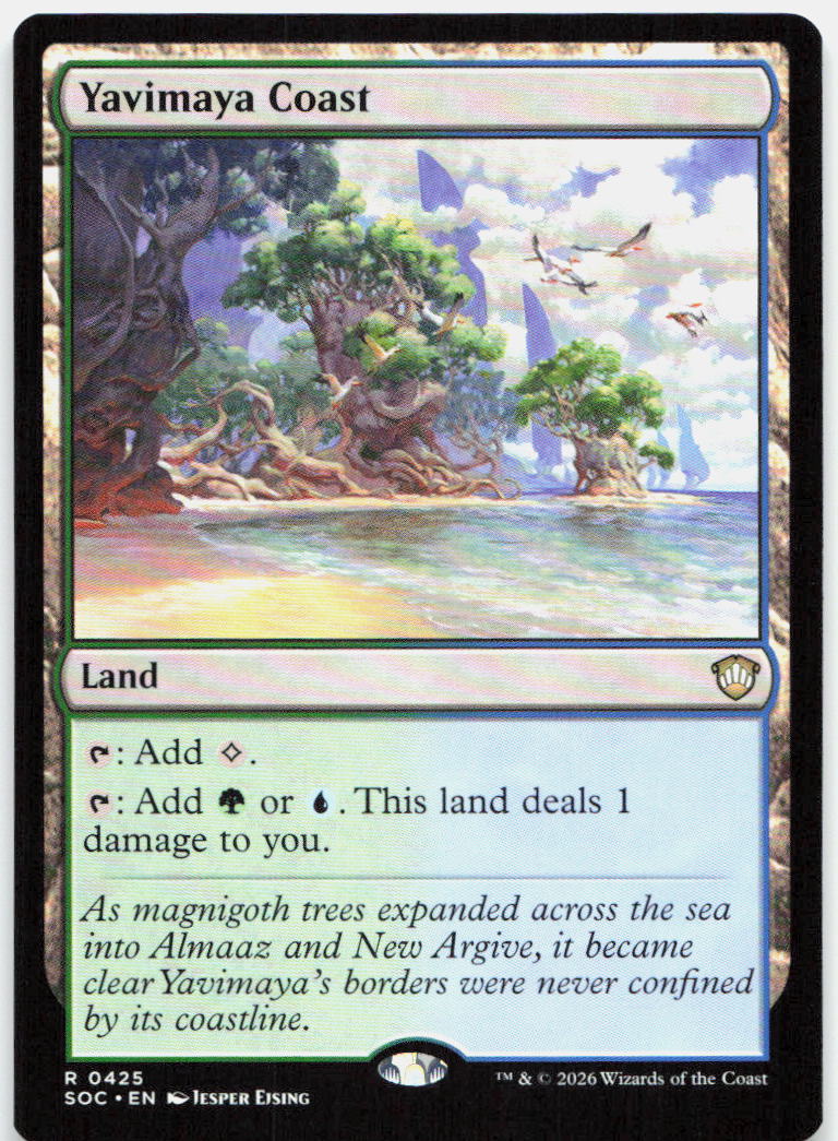 Yavimaya Coast NM R Commander: Secrets of Strixhaven 425
