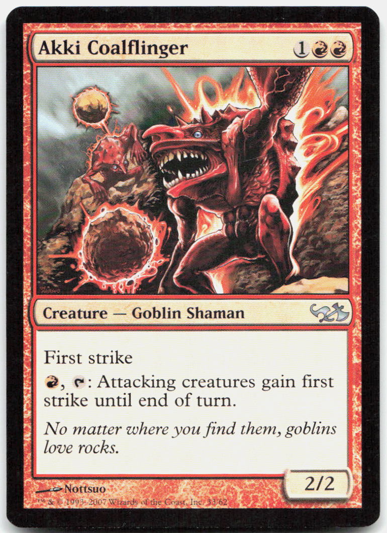 Akki Coalflinger NM U Duel Decks: Elves vs. Goblins 33