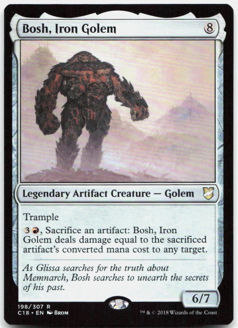 Bosh, Iron Golem NM R Commander 2018 198