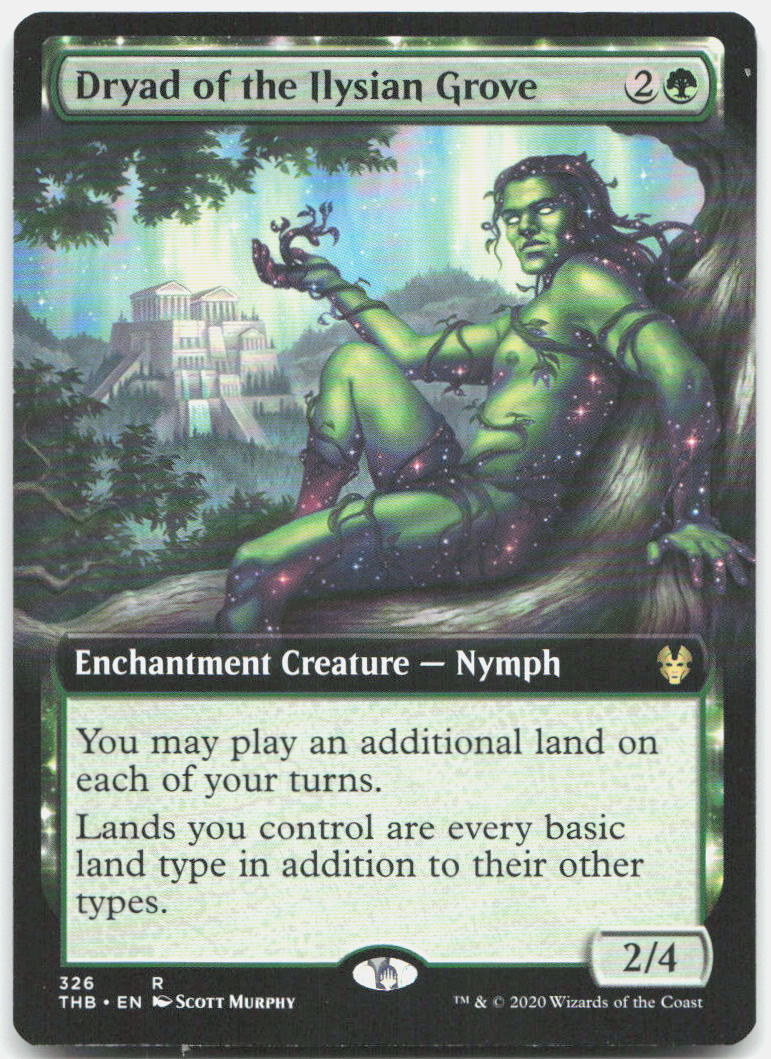 Dryad of the Ilysian Grove (Extended Art) NM R Theros Beyond Death 326