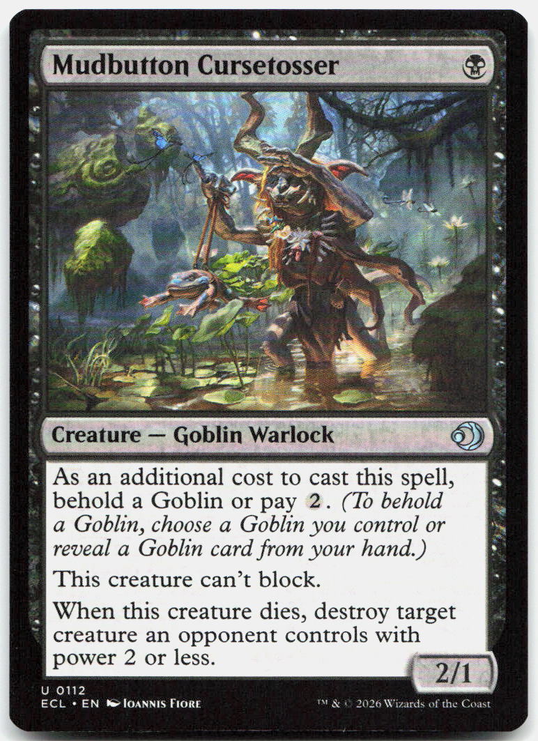 Mudbutton Cursetosser NM U Lorwyn Eclipsed 112