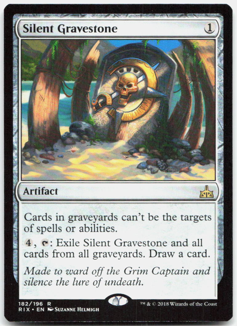 Silent Gravestone NM R Rivals of Ixalan 182