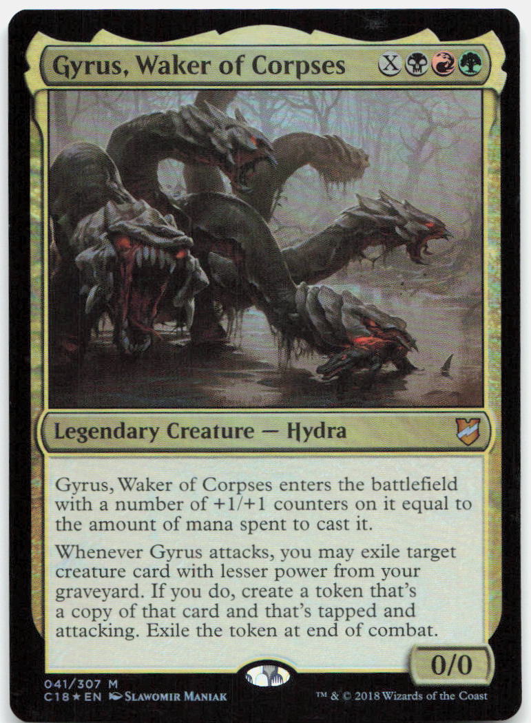 Gyrus, Waker of Corpses NM Foil M Commander 2018 41