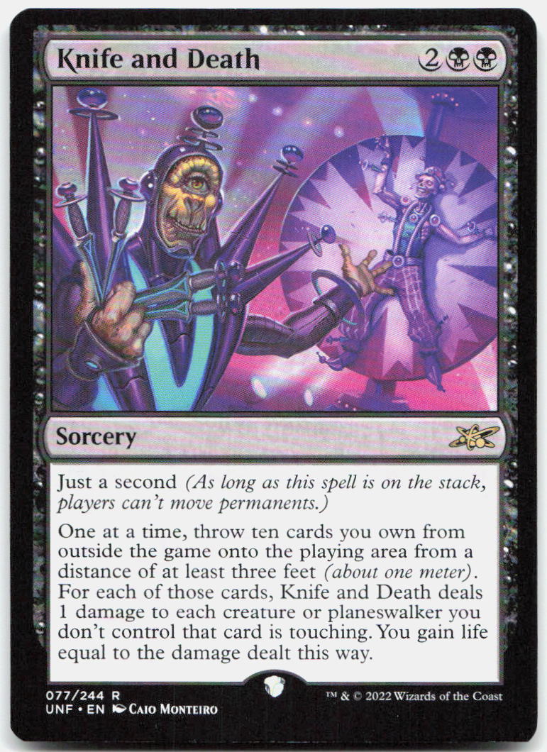 Knife and Death NM R Unfinity 77