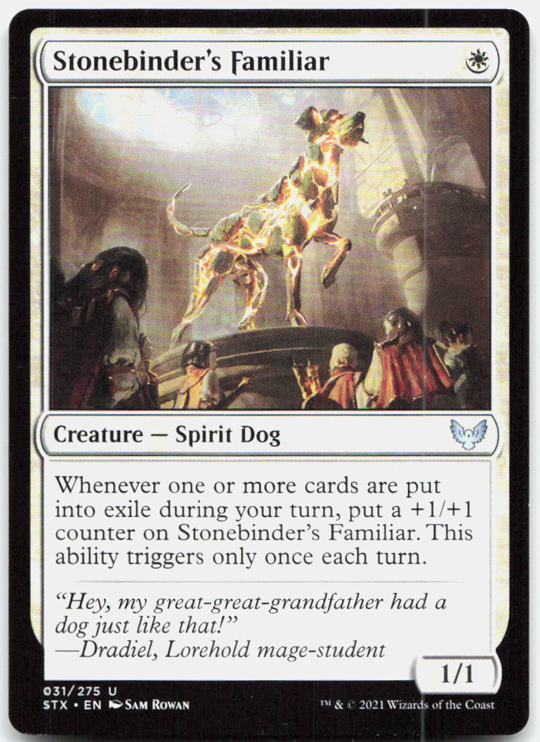 Stonebinder's Familiar NM U Strixhaven: School of Mages 31