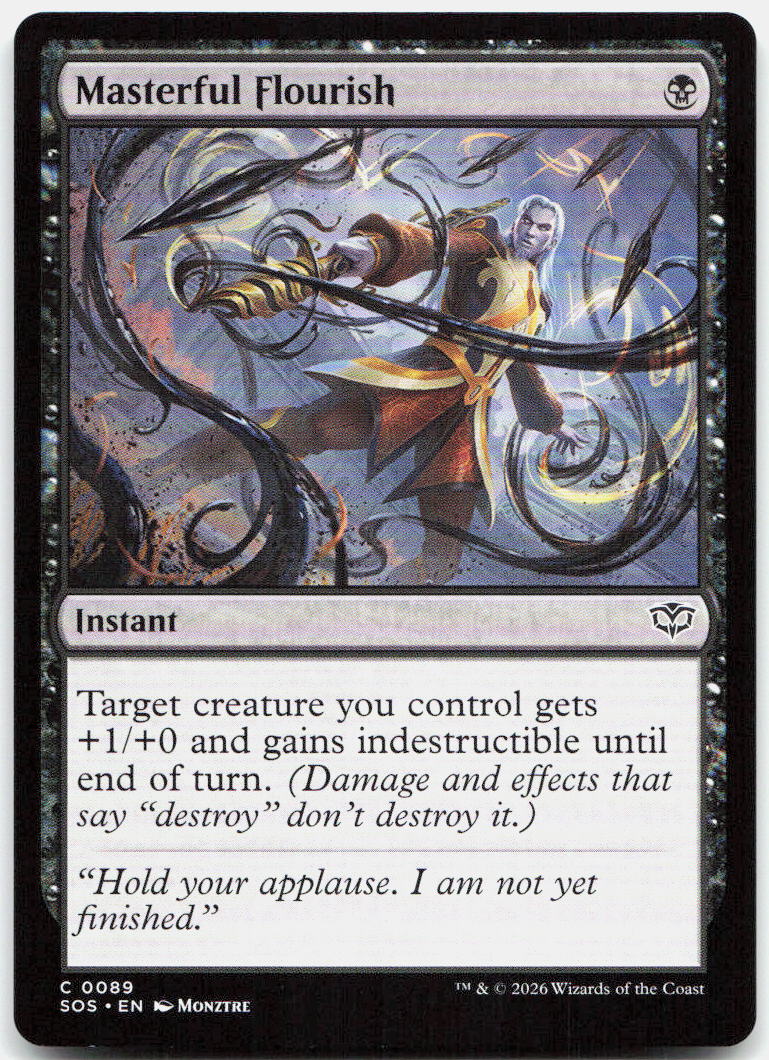 Masterful Flourish NM C Secrets of Strixhaven 89