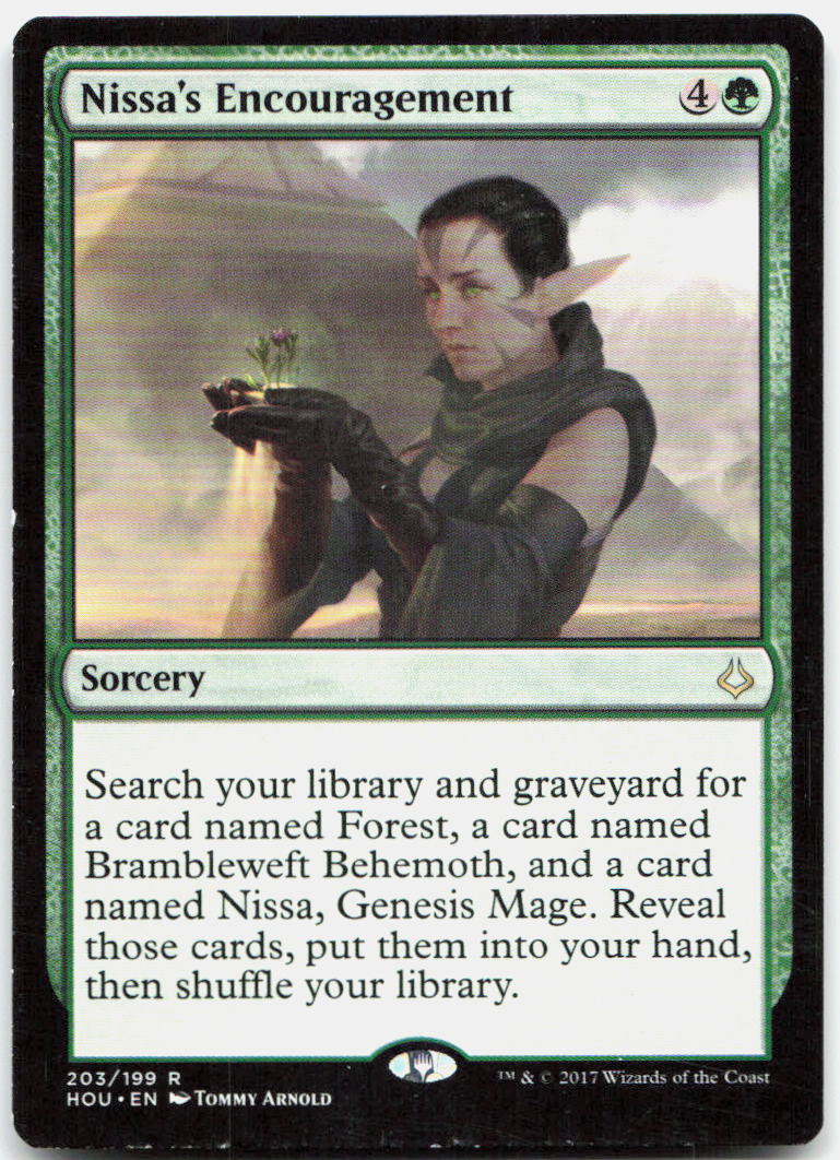 Nissa's Encouragement LP R Hour of Devastation 203