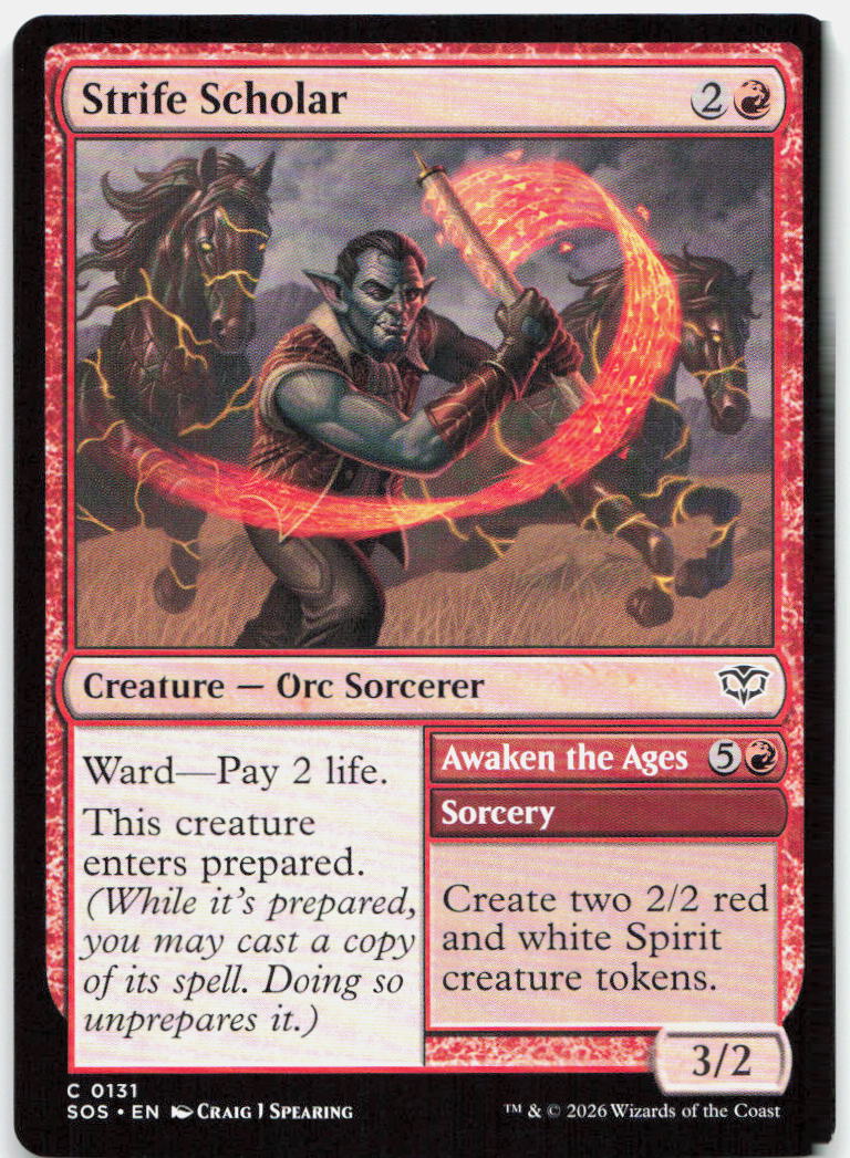 Strife Scholar NM C Secrets of Strixhaven 131