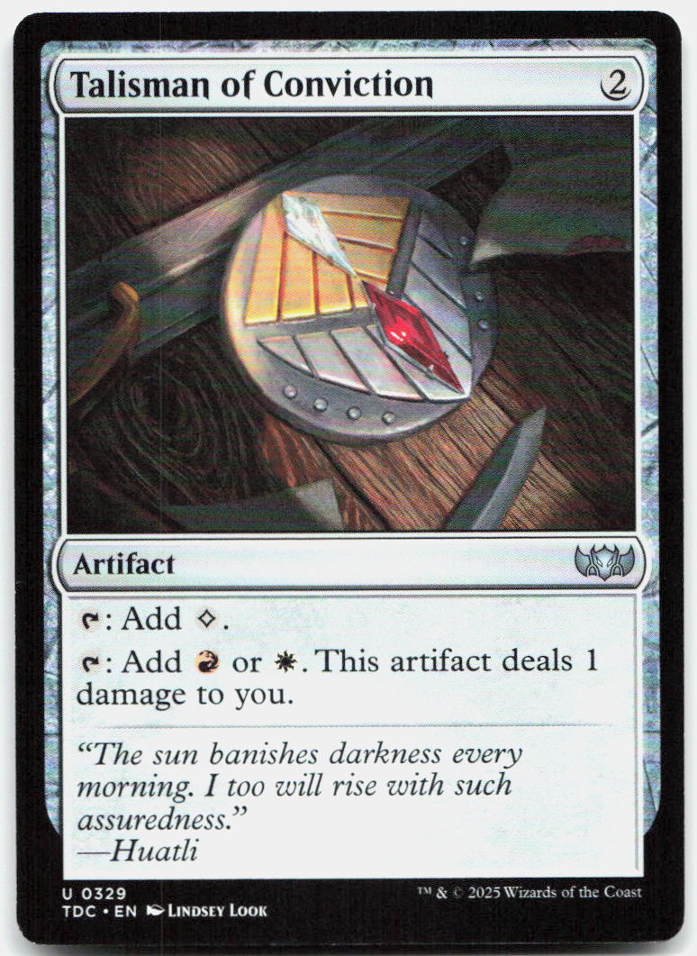 Talisman of Conviction NM U Commander: Tarkir: Dragonstorm 329
