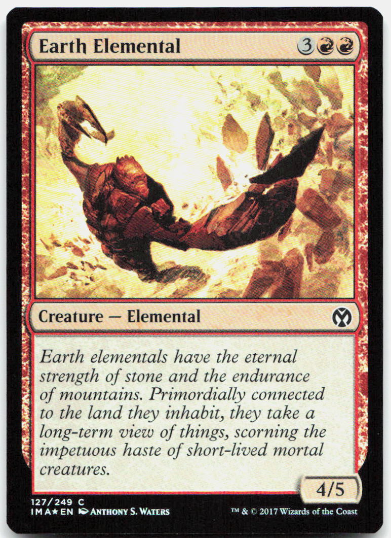 Earth Elemental NM Foil C Iconic Masters 127