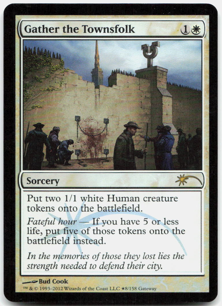 Gather the Townsfolk NM Foil P WPN & Gateway Promos 8