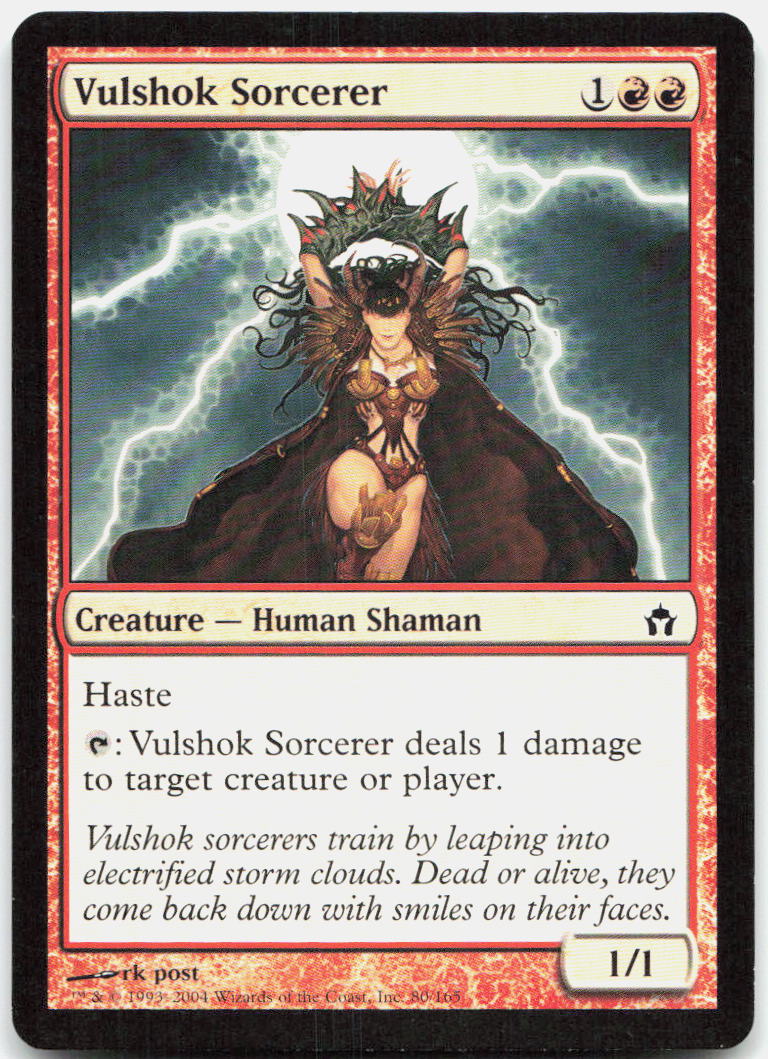 Vulshok Sorcerer NM C Fifth Dawn 80