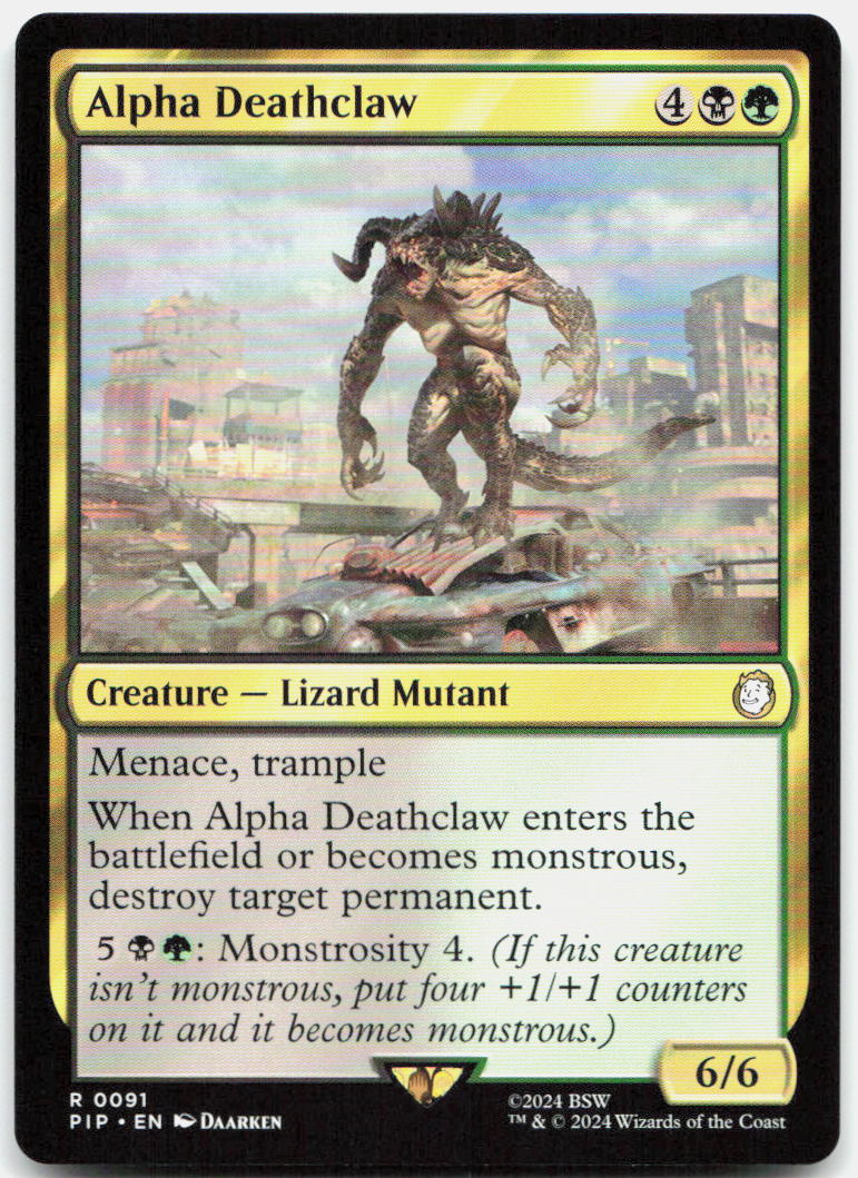 Alpha Deathclaw NM R Universes Beyond: Fallout 91
