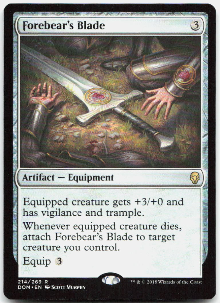 Forebear's Blade NM R Dominaria 214