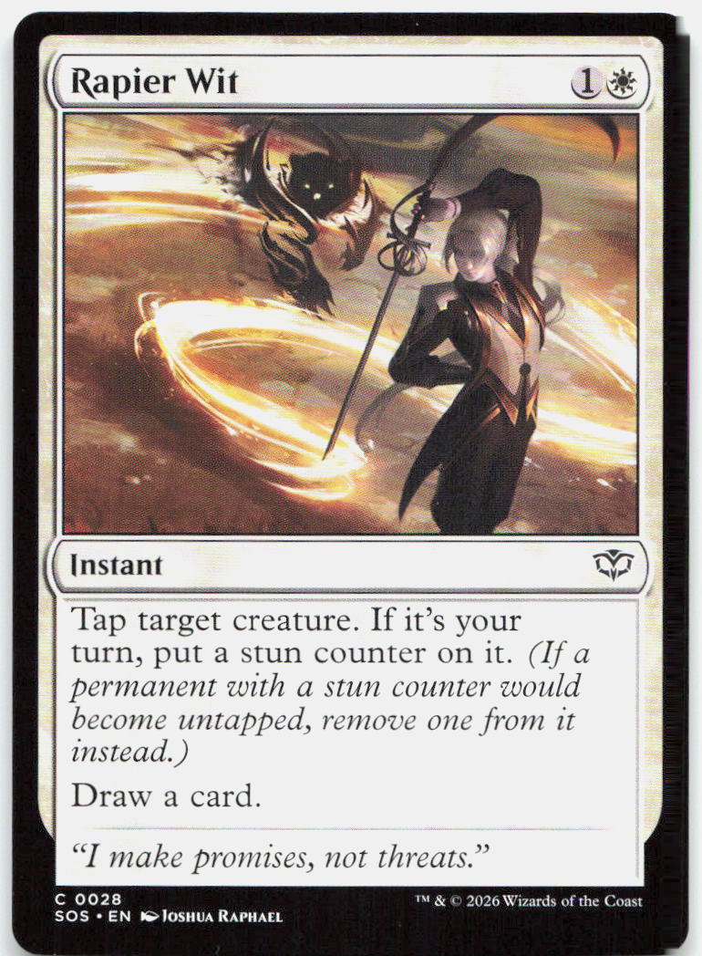 Rapier Wit NM C Secrets of Strixhaven 28