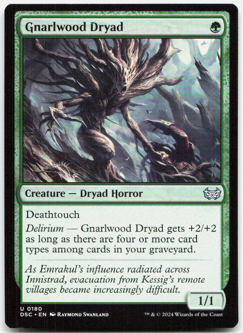 Gnarlwood Dryad NM U Commander: Duskmourn: House of Horror 180
