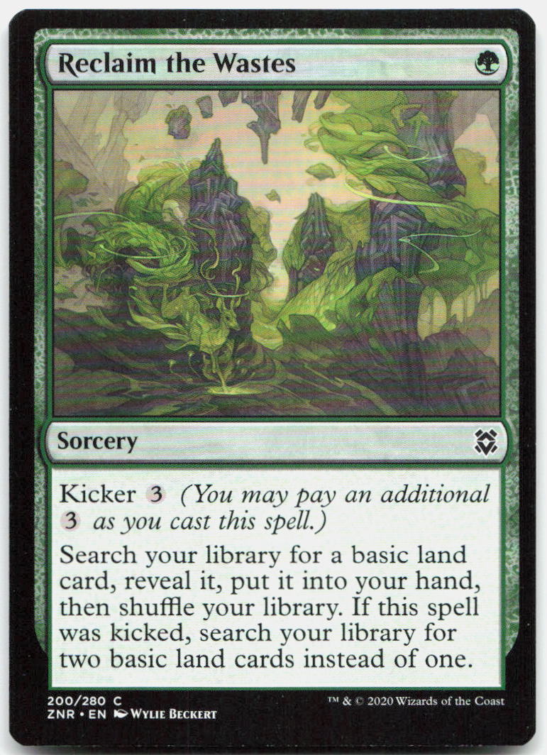 Reclaim the Wastes NM C Zendikar Rising 200