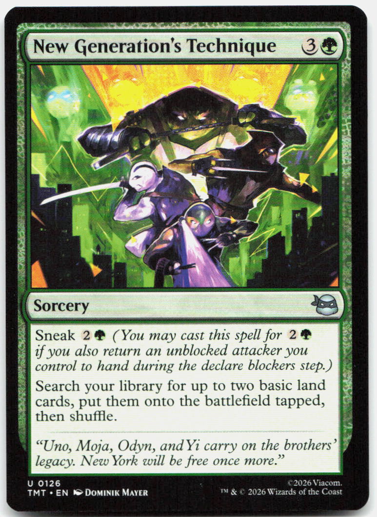 New Generation's Technique NM U Teenage Mutant Ninja Turtles 126