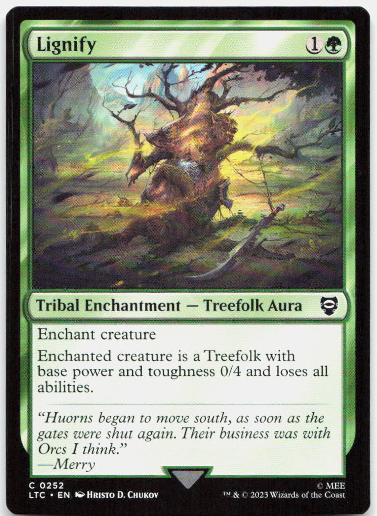 Lignify NM C Commander: The Lord of the Rings: Tales of Middle-earth 252