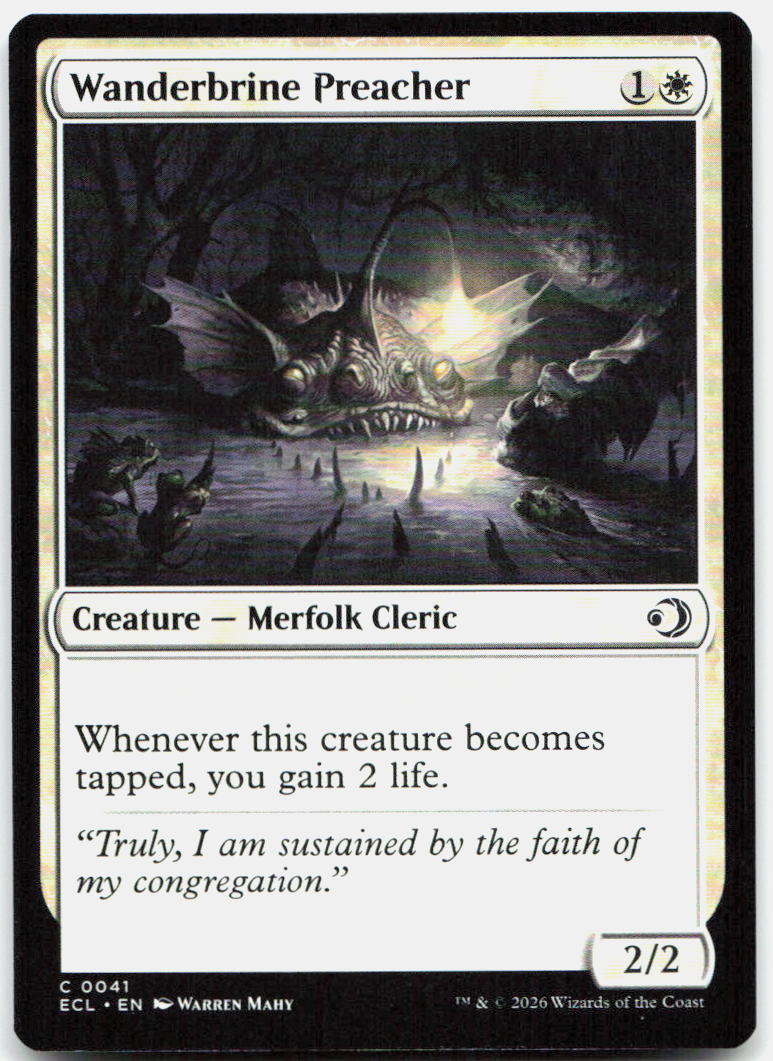 Wanderbrine Preacher NM C Lorwyn Eclipsed 41