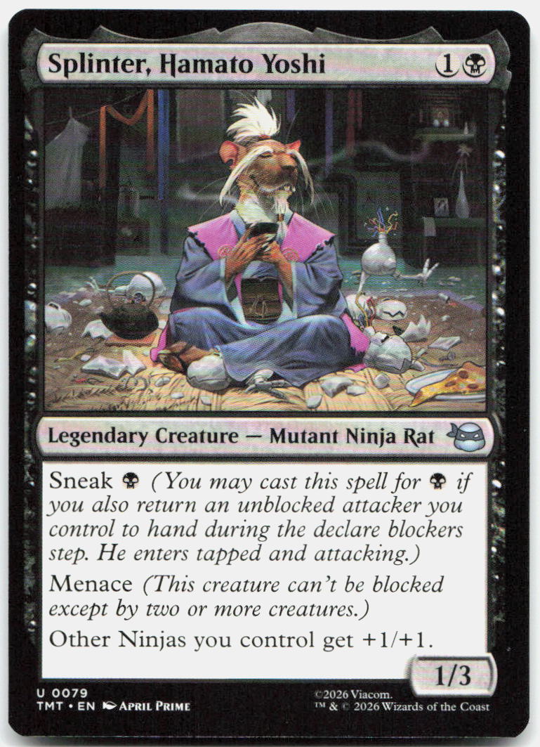 Splinter, Hamato Yoshi NM U Teenage Mutant Ninja Turtles 79