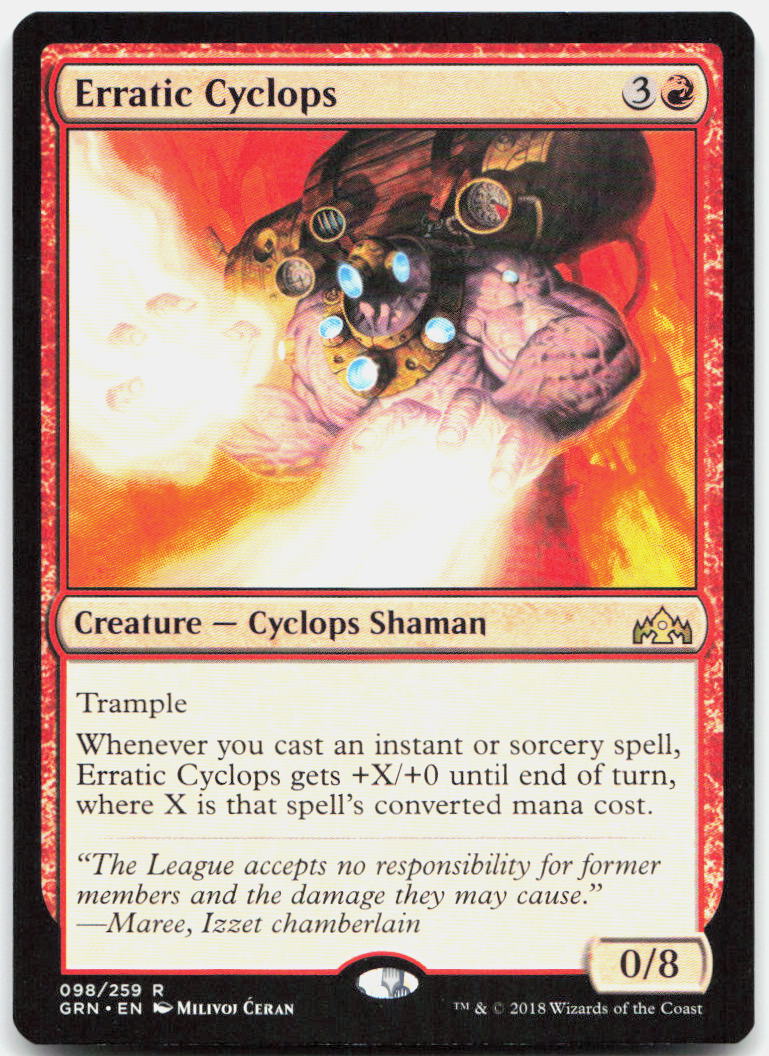 Erratic Cyclops NM R Guilds of Ravnica 98