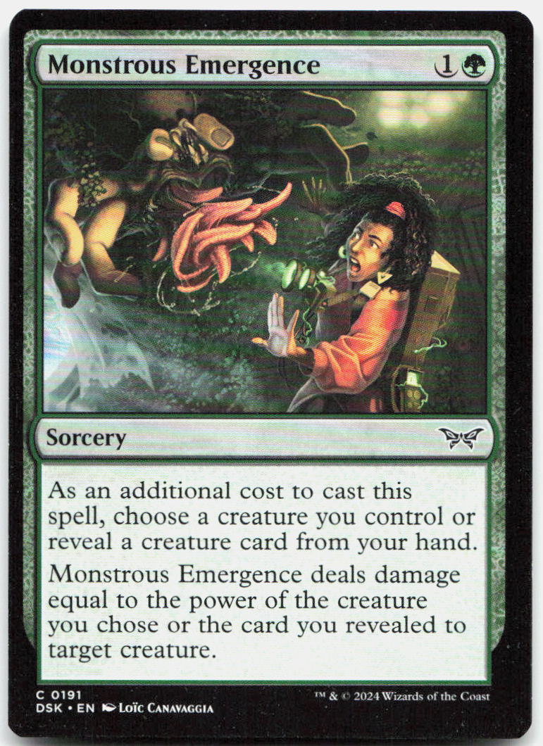Monstrous Emergence NM C Duskmourn: House of Horror 191