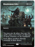 Blasphemous Edict (Borderless) NM Foil R Foundations 317