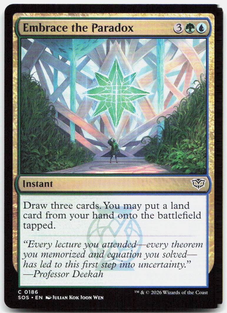 Embrace the Paradox NM C Secrets of Strixhaven 186
