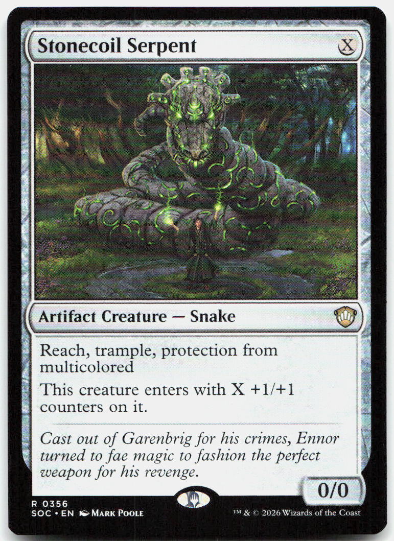 Stonecoil Serpent NM R Commander: Secrets of Strixhaven 356