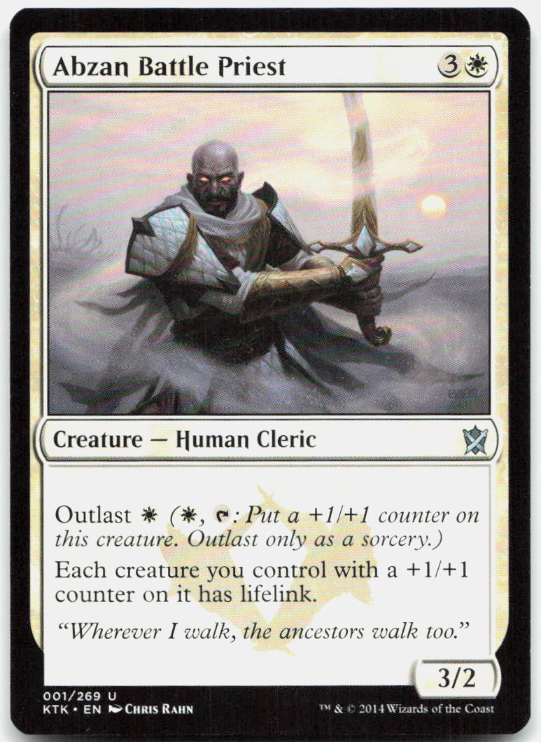 Abzan Battle Priest NM U Khans of Tarkir 1