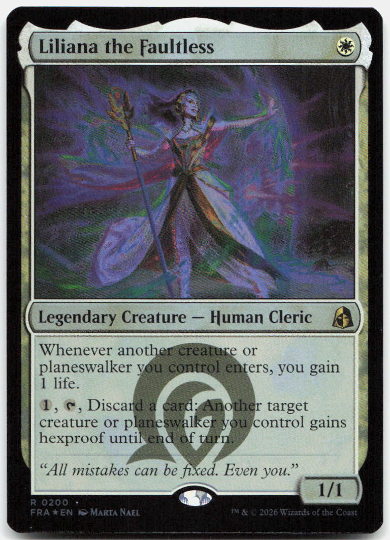 Liliana the Faultless NM Foil R Reality Fracture 200