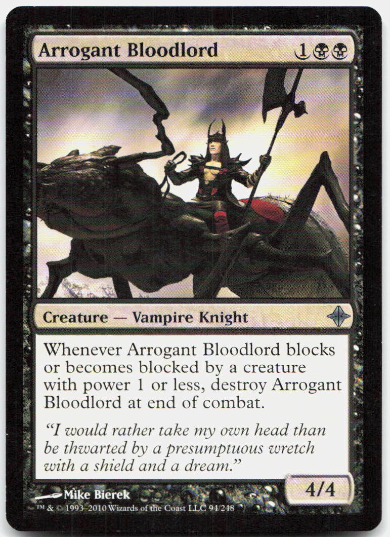 Arrogant Bloodlord NM U Rise of the Eldrazi 94