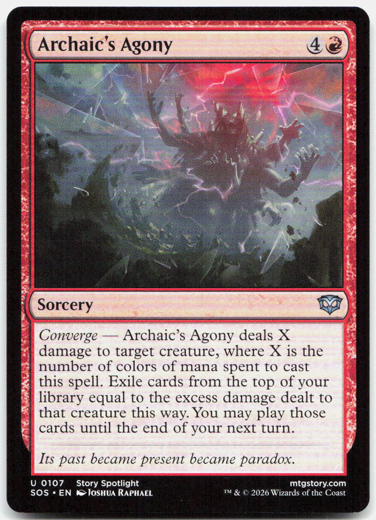 Archaic's Agony NM U Secrets of Strixhaven 107