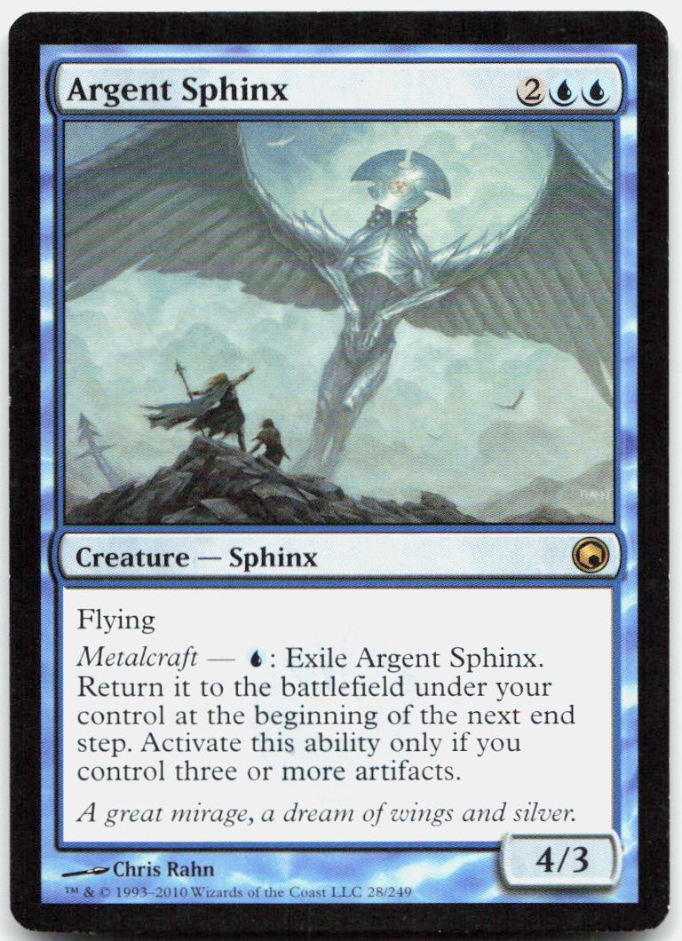 Argent Sphinx NM R Scars of Mirrodin 28