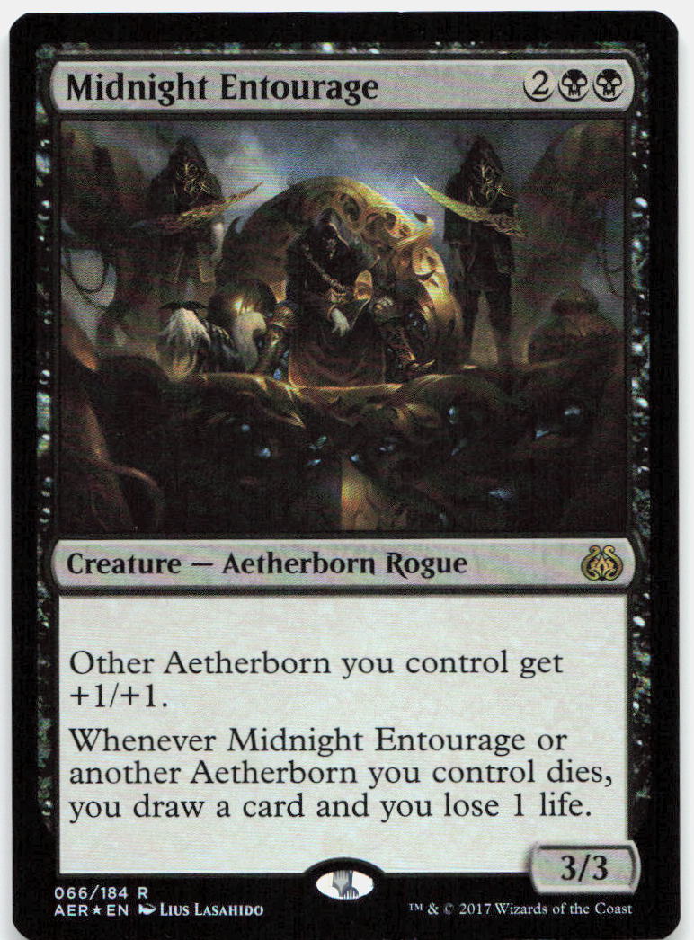 Midnight Entourage NM Foil R Aether Revolt 66