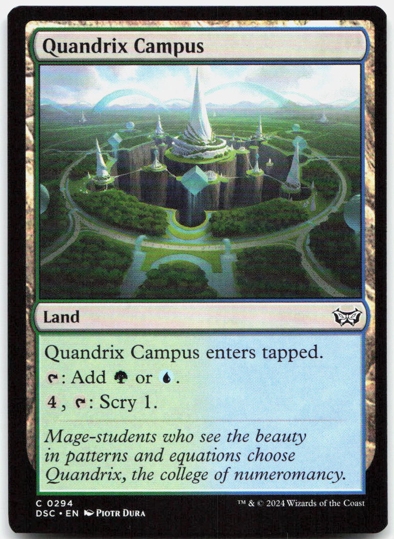 Quandrix Campus NM C Commander: Duskmourn: House of Horror 294