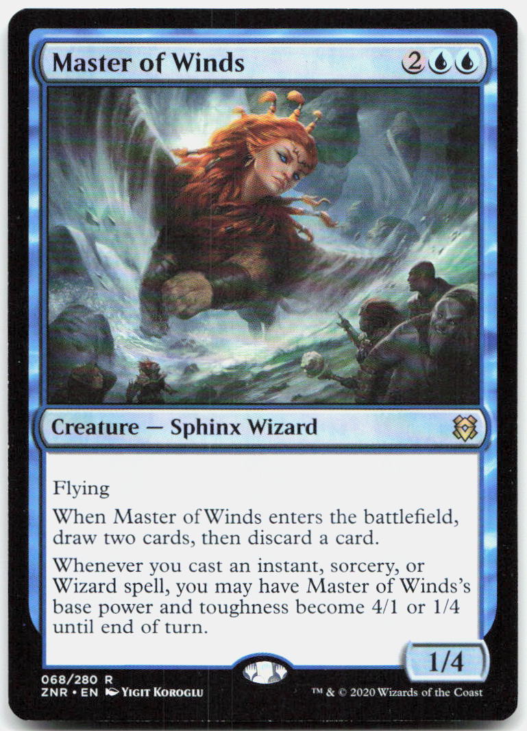 Master of Winds NM R Zendikar Rising 68